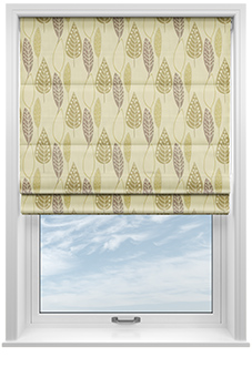 Coco, Green - Twist&Fit Roman Blind